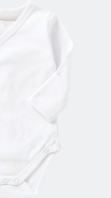 Combinaison basique en coton bio - Blanc