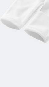 Combinaison basique en coton bio - Blanc