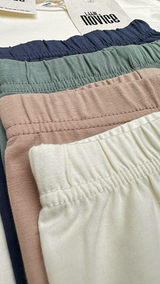 Ensemble  T-shirt et Short Cycliste Ivoire en Coton