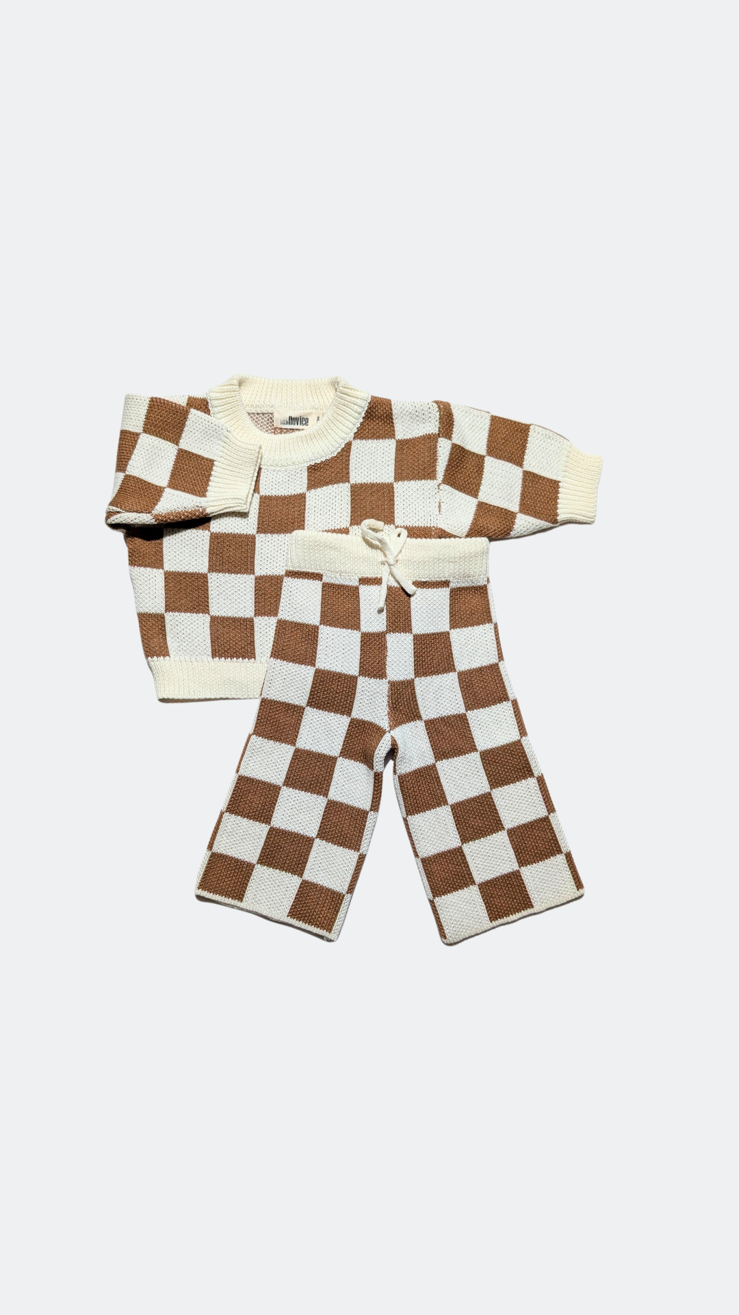 The Check Set  - Mocha