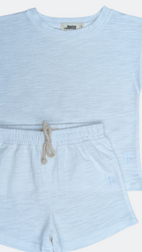Ensemble  T-shirt  et Short Blanc en Coton Biologique