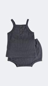 Ensemble Pyjama Gaufré Gris