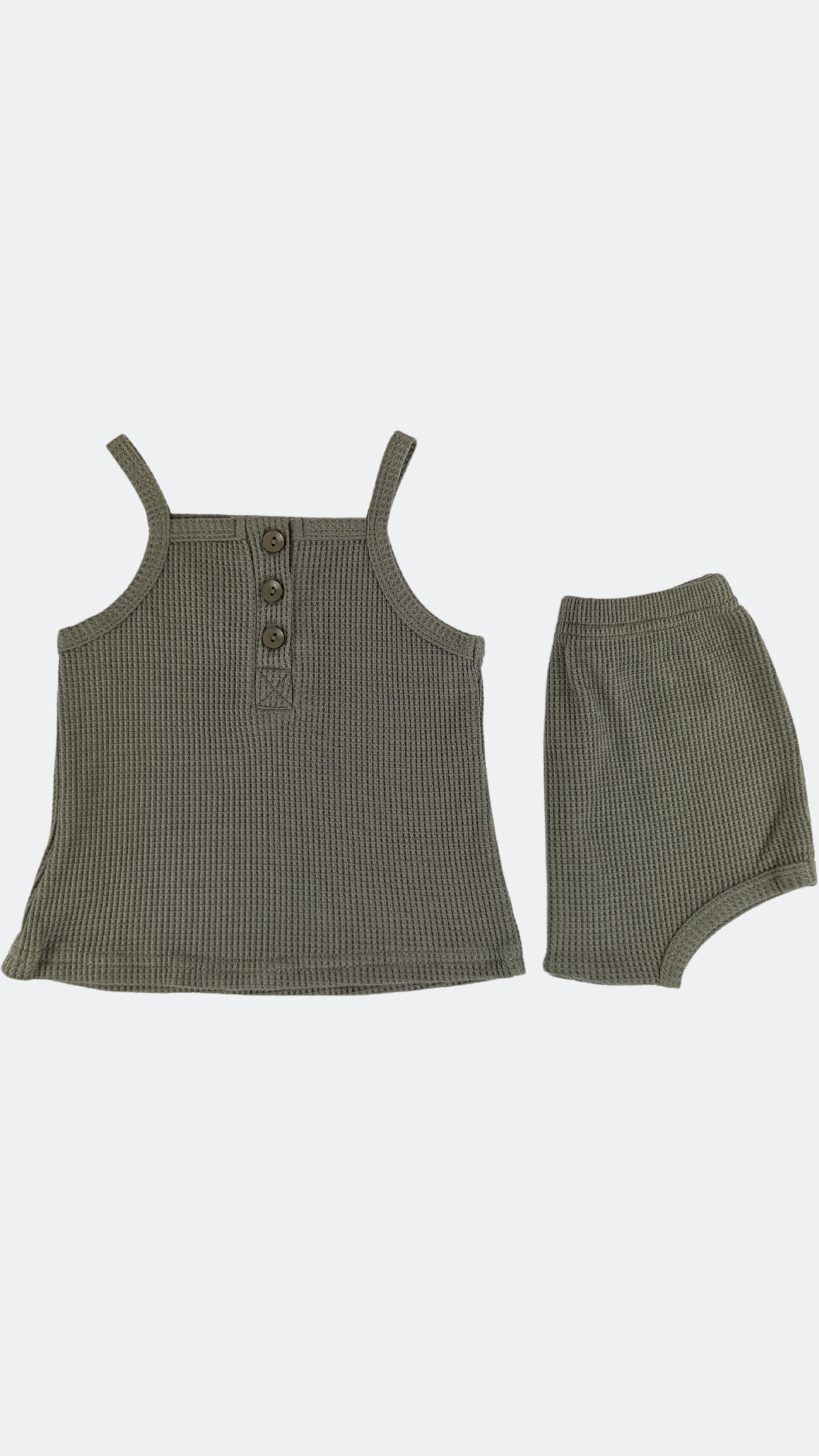 Ensemble Pyjama Gaufré Vert