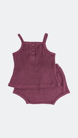 Ensemble Pyjama Gaufré Rouge
