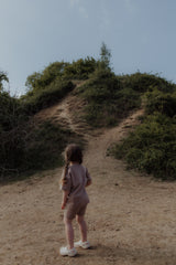 Ensemble T-shirt et Short Cycliste Mocha en Coton