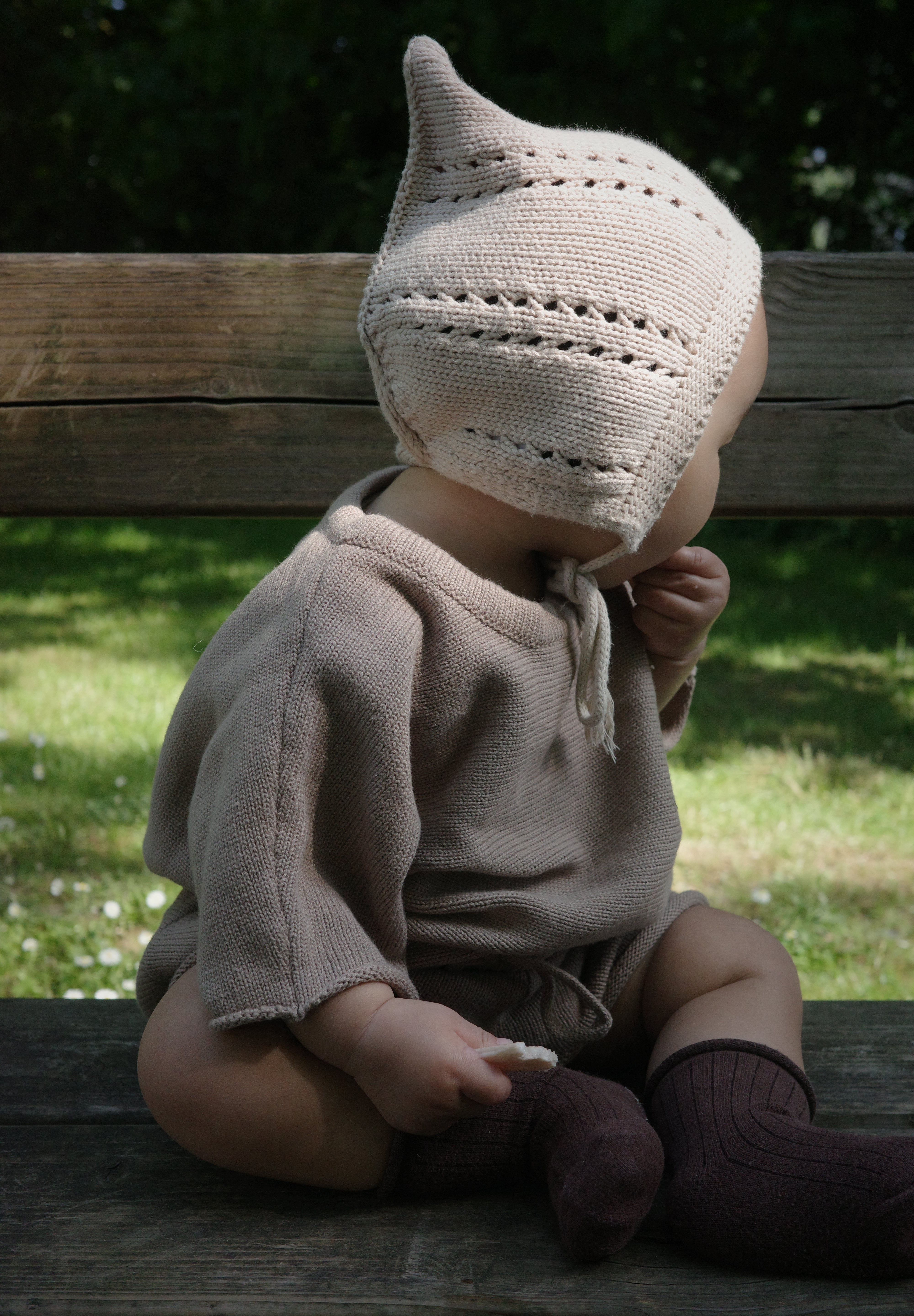 Ensemble T-shirt et Short Cycliste Mocha en Coton