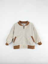 Blouson Aviateur en Velours Côtelé