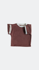 Ensemble T-shirt et Short Cycliste Mocha en Coton