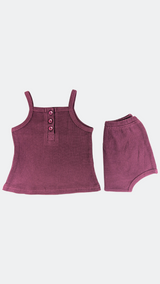 Ensemble Pyjama Gaufré Rouge