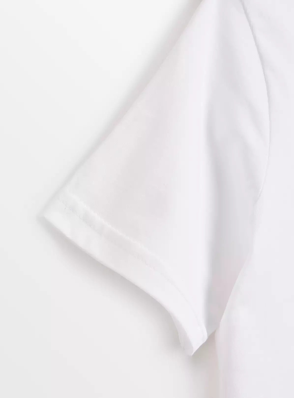 T-shirt basique en coton bio - Blanc