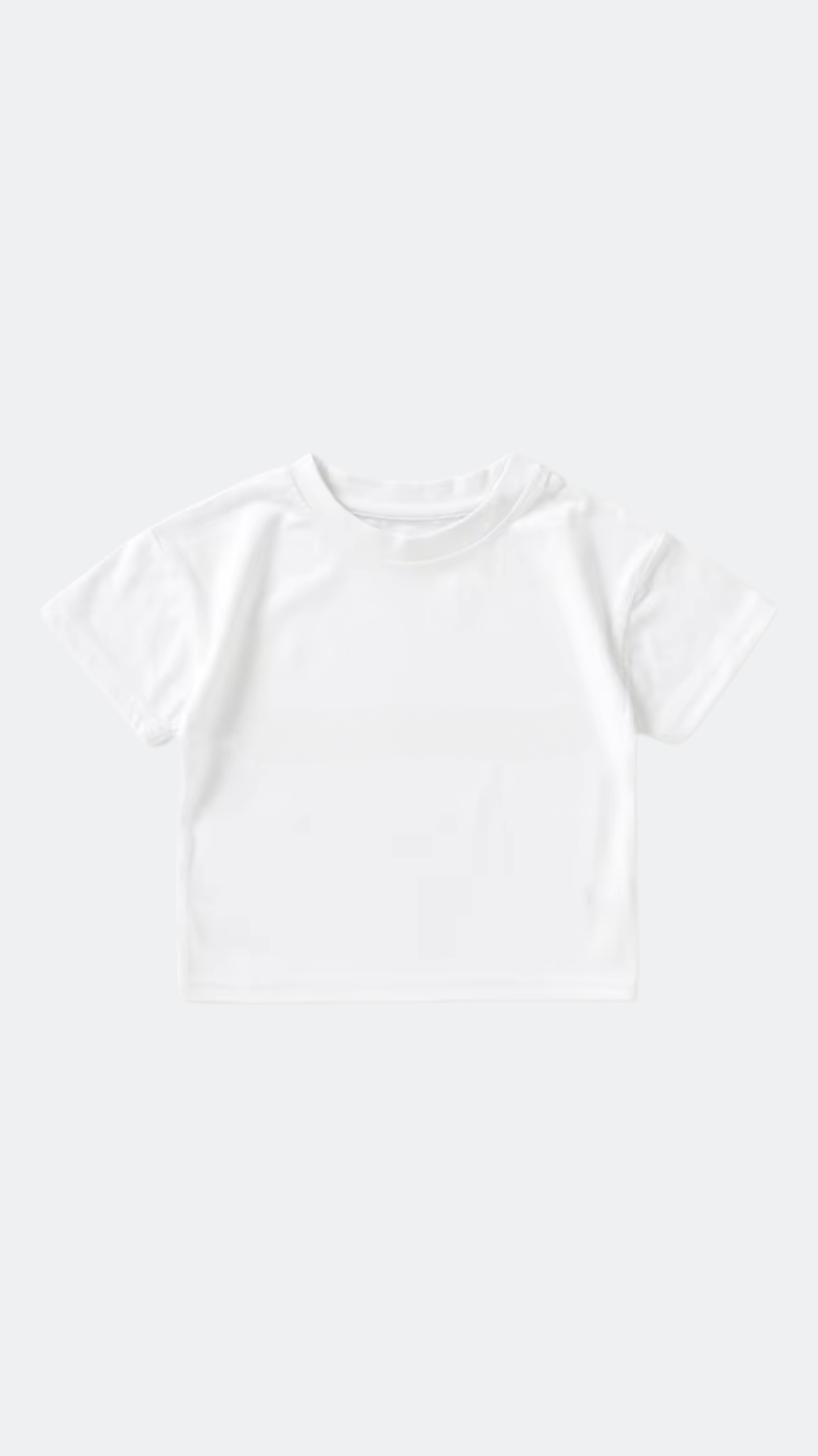T-shirt basique en coton bio - Blanc