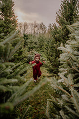 Winter Berry – Oversized Striped Cozy Bodysuit