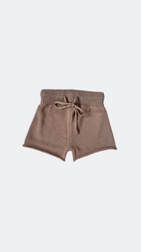 Ensemble T-shirt et Short Cycliste Mocha en Coton 