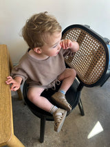 Ensemble T-shirt et Short Cycliste Mocha en Coton 