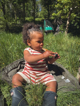 Ensemble T-shirt et Short Cycliste Mocha en Coton 
