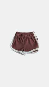 Ensemble T-shirt et Short Cycliste Mocha en Coton 