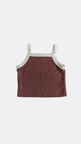 Ensemble T-shirt et Short Cycliste Mocha en Coton 