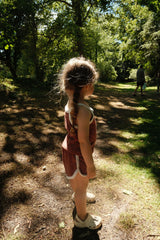 Ensemble T-shirt et Short Cycliste Mocha en Coton 