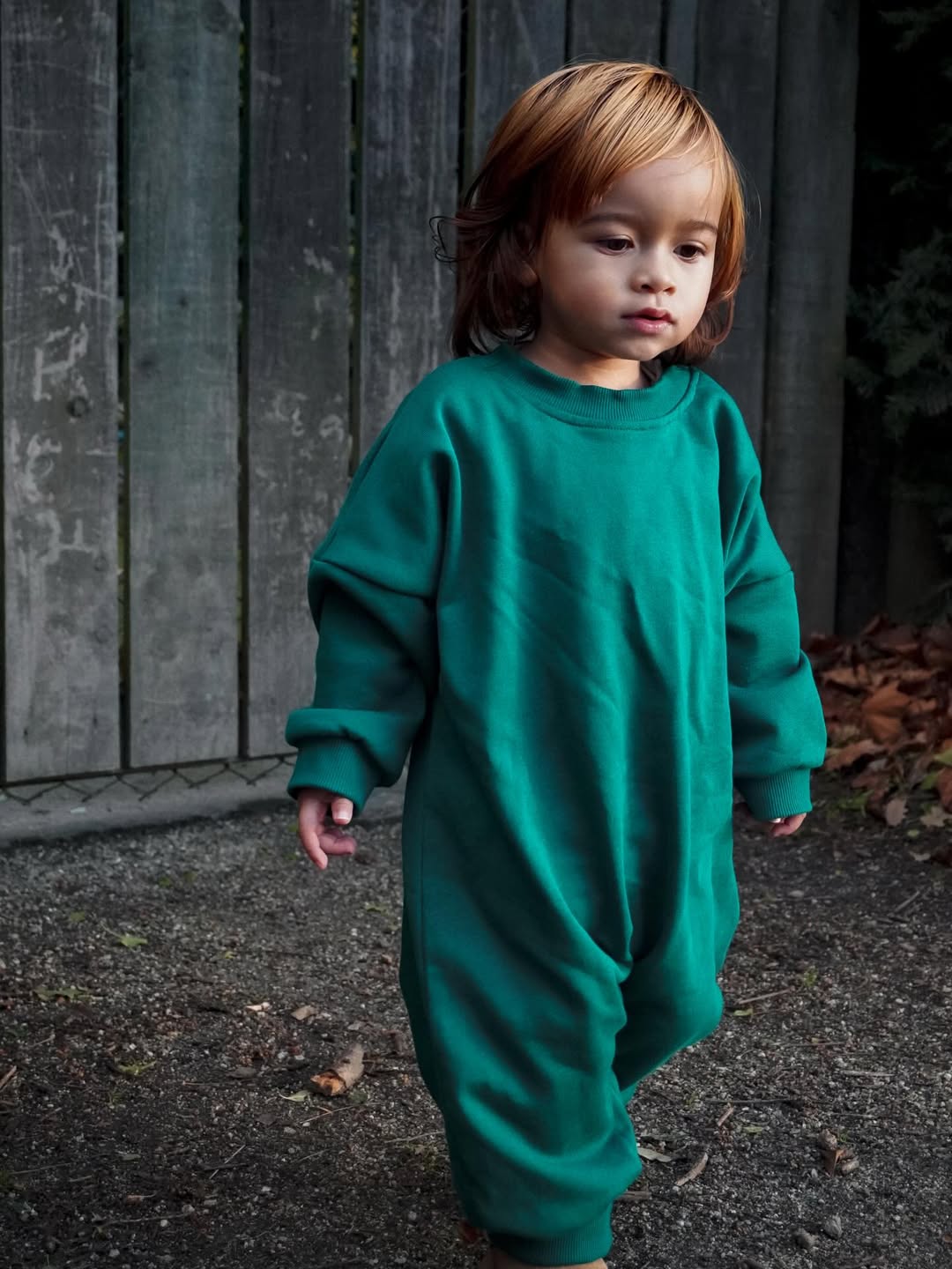 Winter Spruce – Oversized Striped Cozy Bodysuit